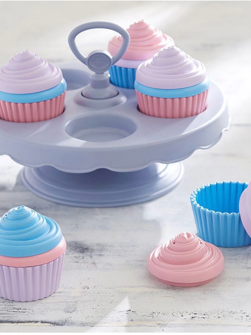 Pottery Barn Kids Pastel Cupcake Play Set - Pink, Blue, Lavender